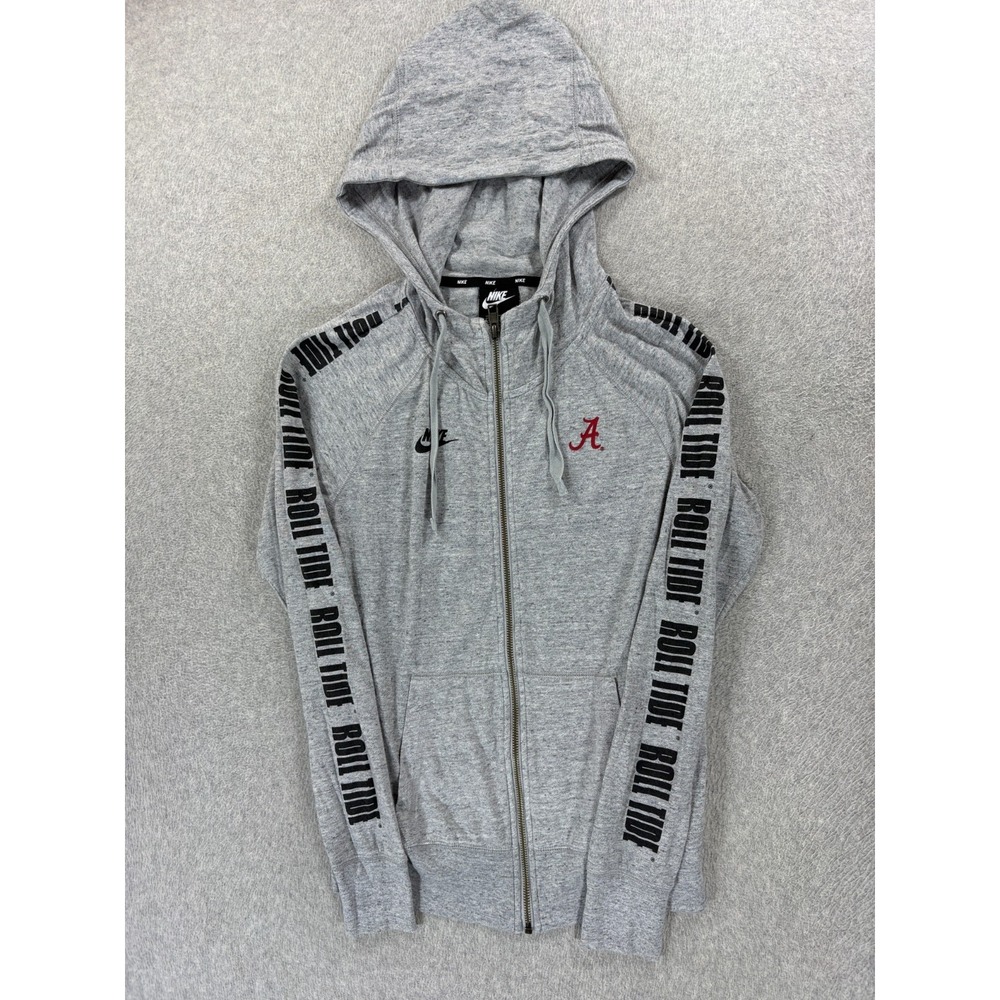 Alabama Crimson Tide Nike Performance Campus Hoodie Jacket (Women's Small) Gray